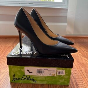 SAM EDELMAN HAZEL LEATHER PUMPS